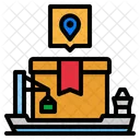 Paket Verfolgen Versand Schiff Symbol