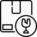 Kaputt Frigile Logistisch Symbol