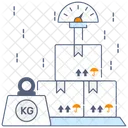 Personenwaage Gewichtsmaschine Lieferwiegen Symbol