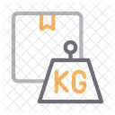 Kg Gewicht Paket Symbol