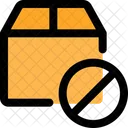 Paketverbot Paketsperre Paketsperre Symbol