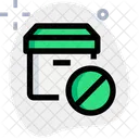 Paketverbot Paketsperre Paketsperre Symbol