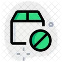 Paketverbot Paketsperre Paketsperre Symbol