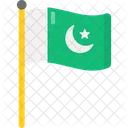 Pakistanische Flagge Symbol