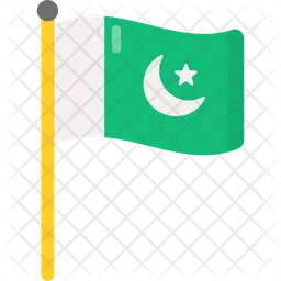 Pakistanische Flagge  Symbol