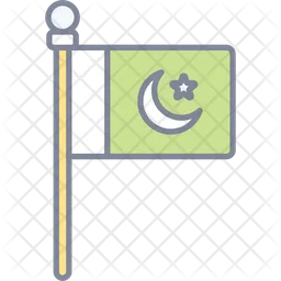 Pakistanische Flagge  Symbol