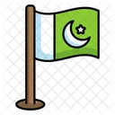 Pakistanische Flagge Flagge Nationalflagge Symbol