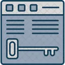 SEO Busqueda Clave Icono