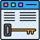 SEO Busqueda Clave Icono