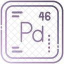 Paladio Quimica Tabela Periodica Icon