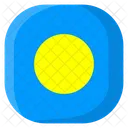 Palau Flag Country Icon