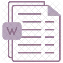 Palavra Arquivo Texto Ícone