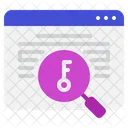 SEO Pesquisa Chave Ícone