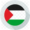 Palestina Bandeira Da Palestina Bandeira Circulada Pela Palestina Ícone