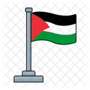 Palestina Bandeira Pais Ícone