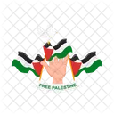 Liberdade Bandeira Palestina Ícone