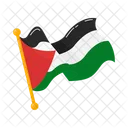 Liberdade Bandeira Palestina Ícone