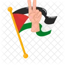 Liberdade Bandeira Palestina Ícone