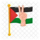 Liberdade Bandeira Palestina Ícone