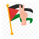 Liberdade Bandeira Palestina Ícone