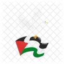 Liberdade Bandeira Palestina Ícone