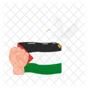 Liberdade Bandeira Palestina Ícone