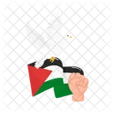 Liberdade Bandeira Palestina Ícone