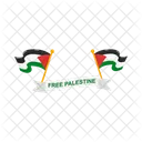 Liberdade Bandeira Palestina Ícone