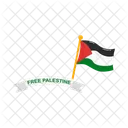 Liberdade Bandeira Palestina Ícone