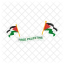 Liberdade Bandeira Palestina Ícone