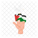 Liberdade Bandeira Palestina Ícone