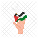 Liberdade Bandeira Palestina Ícone