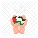 Liberdade Bandeira Palestina Ícone