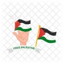 Liberdade Bandeira Palestina Ícone