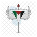 Palestina Palestina Livre Bandeira Ícone