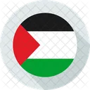 Palestine Flag Of Palestine Palestines Circled Flag Icon