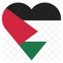 パレスチナ、国旗 アイコン