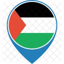 パレスチナ、領土、旗 アイコン