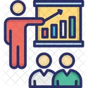 Palestra De Negocios Apresentacao De Financas Grafico De Negocios Ícone