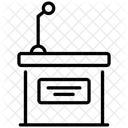 Podio De Palestra Podio Tribuna Estrado Ícone