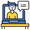 Palestras Online E Learning Educacao Online Ícone