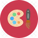 Paleta Color Pintura Icono
