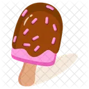 Paleta De Chocolate Helado Dulce Icono