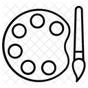 Pintura Paleta De Colores Pintura Icono