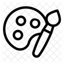 Acuarelas Paleta De Colores Pintura Icono