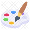 Paleta De Colores Paleta De Pintura Acuarelas Icono