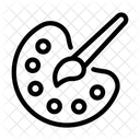 Paleta De Colores Paleta Pintura Icono