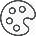 Placa De Color Placa De Color De Pintura Placa Icono