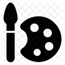 Paleta De Colores De Pintura Pintura En Negrita Herramienta De Pintura Icono