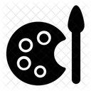 Paleta De Colores De Pintura Pintura En Negrita Herramienta De Pintura Icono